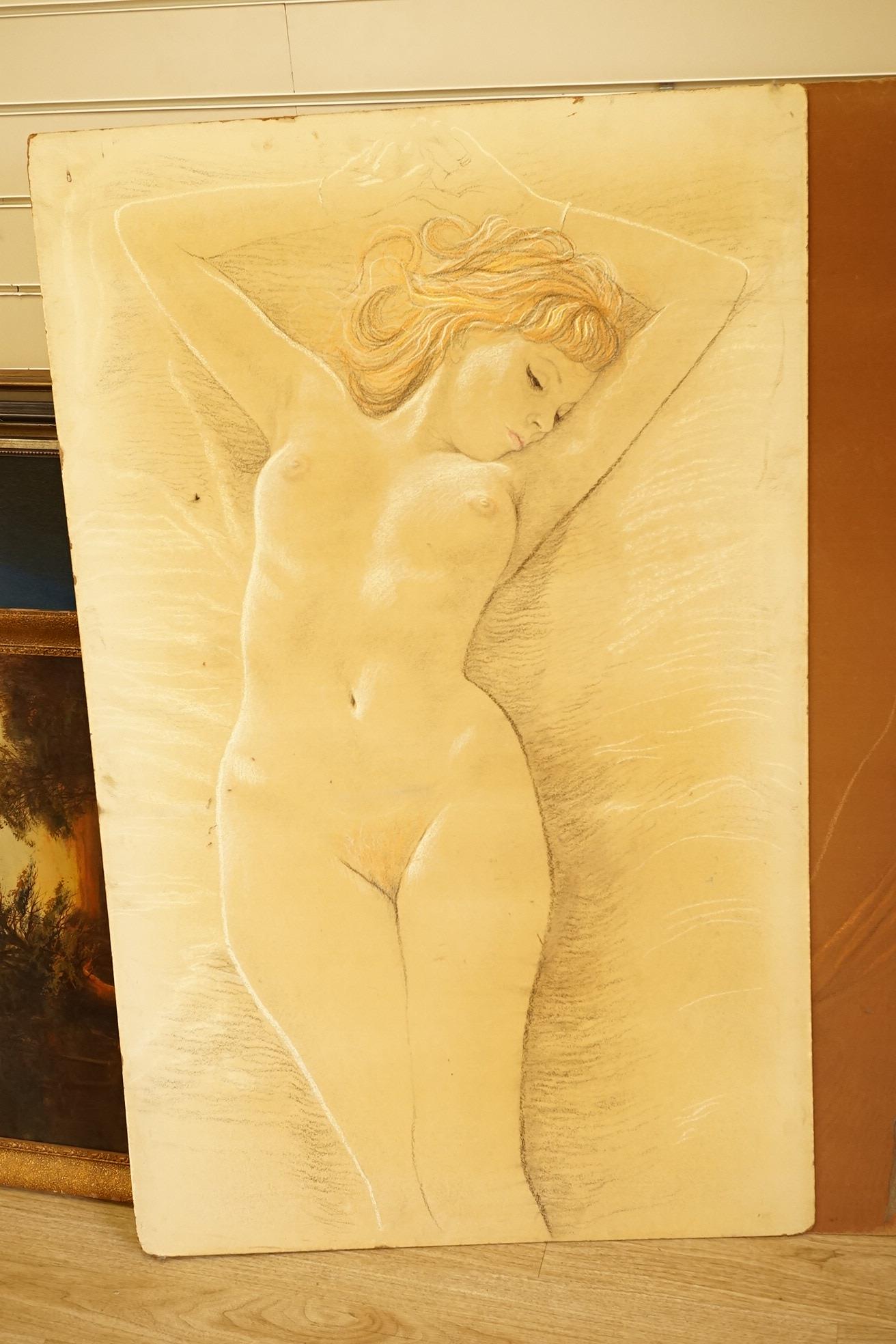 Valda Bailey (Contemporary), Figural head study and one other, two colour prints, one on metal, largest 41 x 27cm